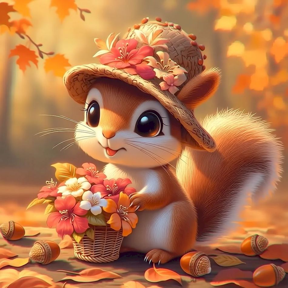 Resin Art Wallpaper - CHENISTORY Squirrel Diamond Painting Kit Adults