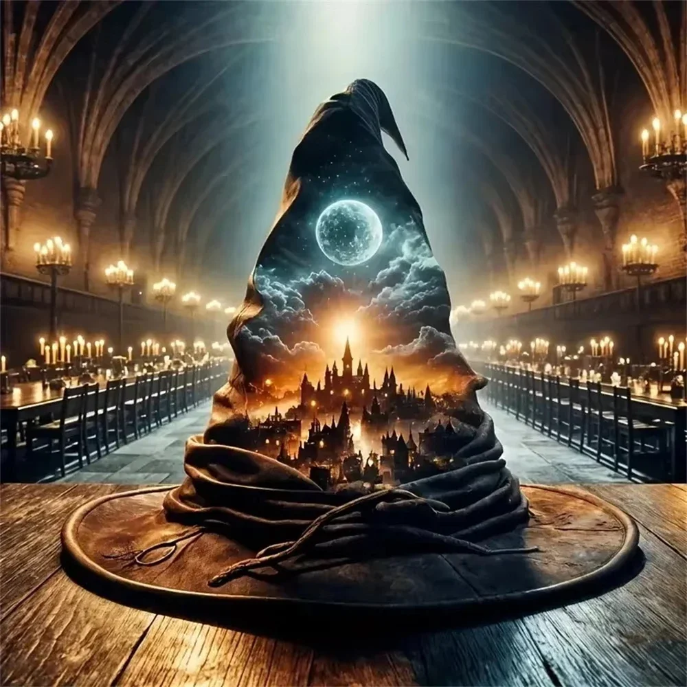 Resin Art Wallpaper - DIY Dark Fantasy Wizard Hat With