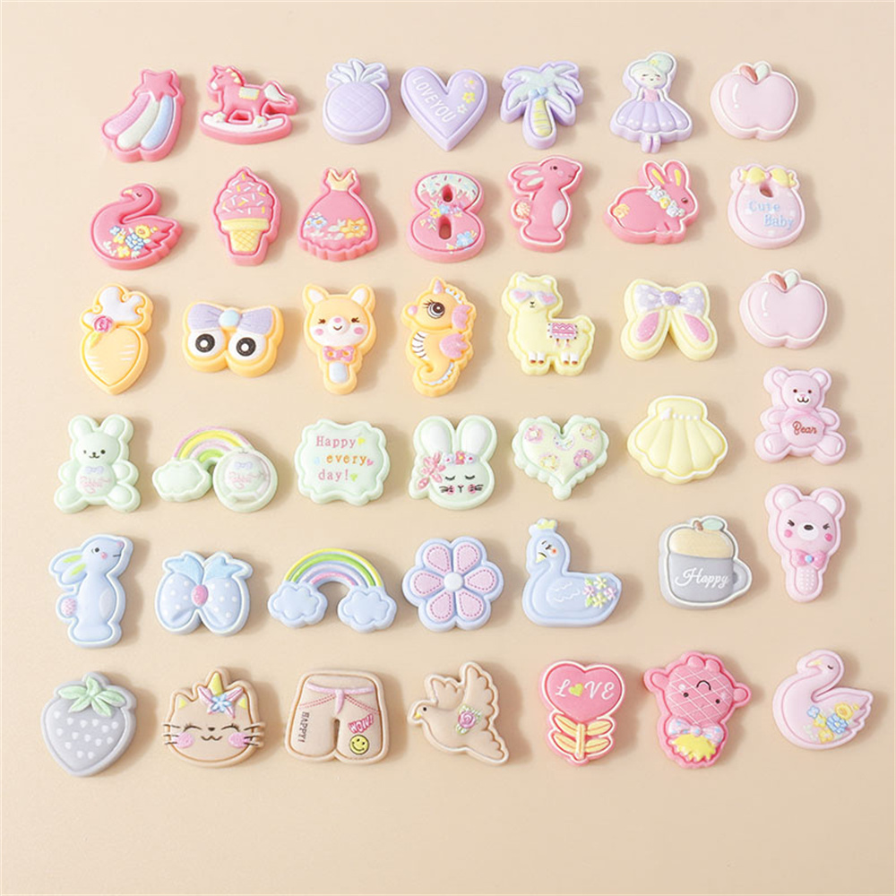 Leslie 15Pcs Mix Kawaii Resin  - đánh giá và giá Resin Art Case