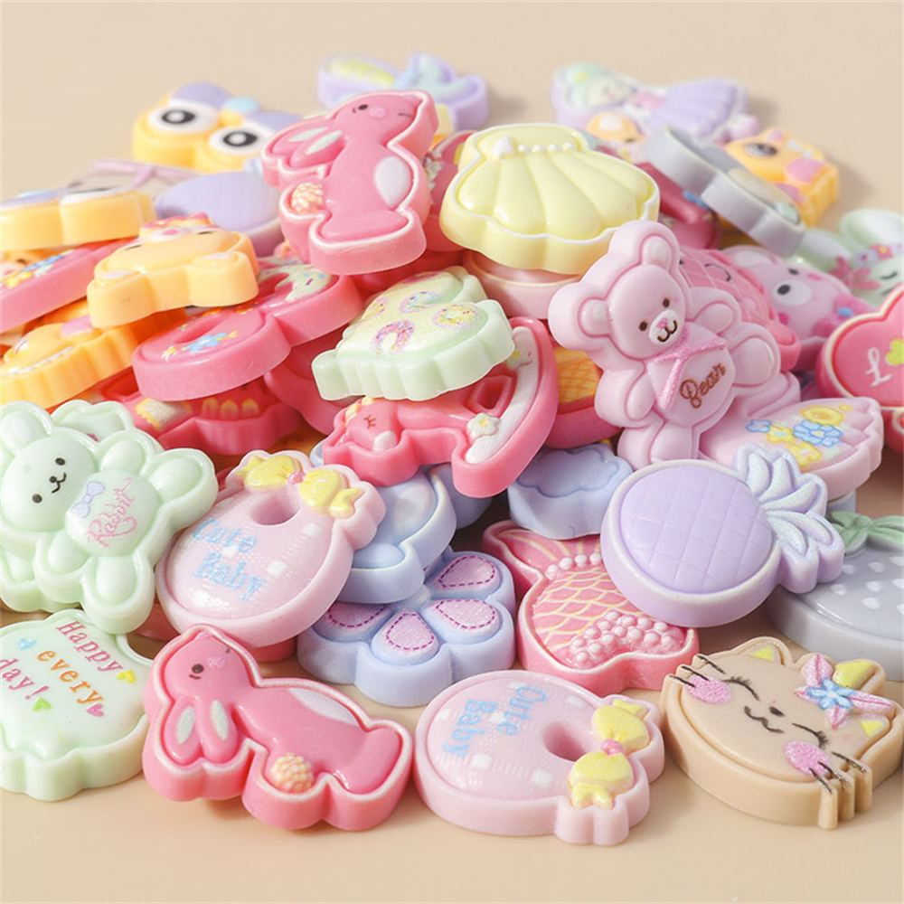 Leslie 15Pcs Mix Kawaii Resin  - đánh giá và giá Resin Art Case