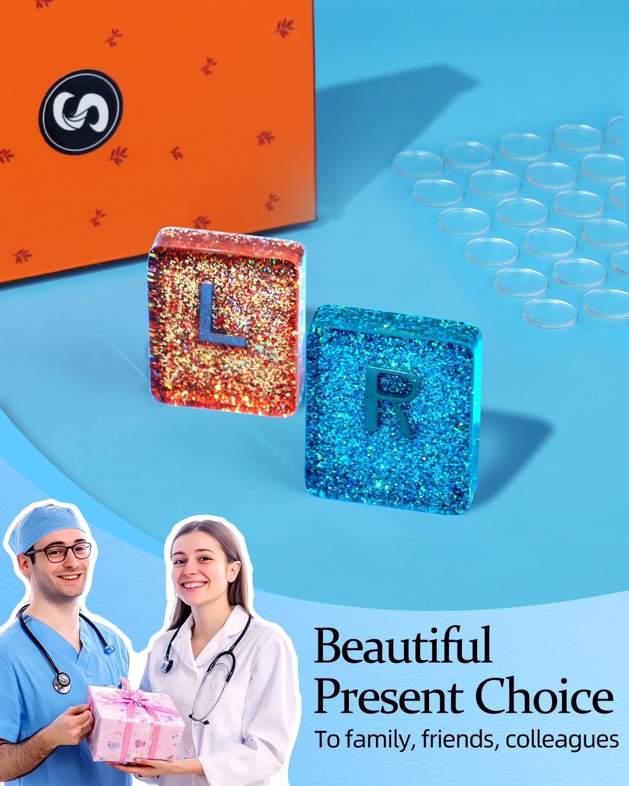 X-Ray Markers Glitter Resin L  - đánh giá và giá Resin Art Alphabet
