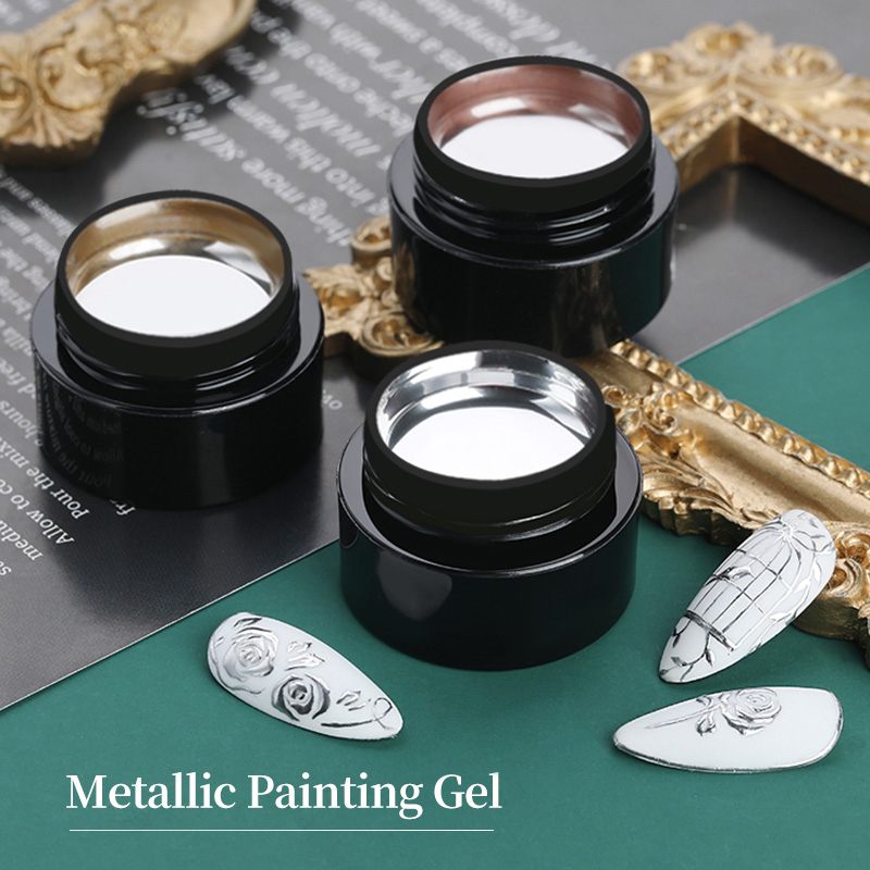 BORN PRETTY 5ml Metal Gel Nail - đánh giá và giá Resin Art Rose