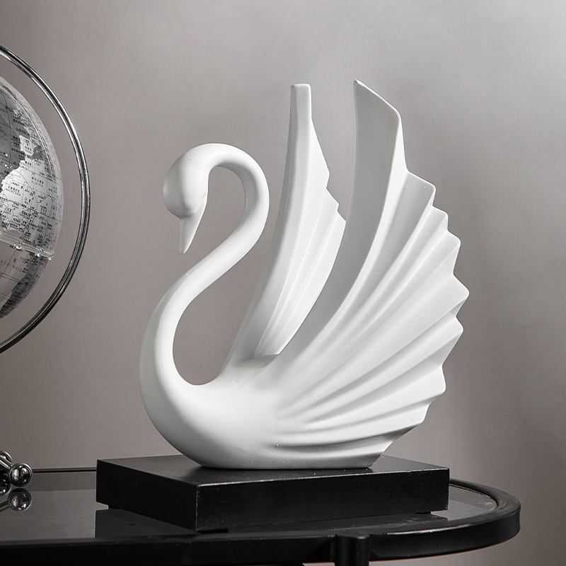 Resin Swan Couple Figurine Sim - đánh giá và giá Resin Art Wedding Gift
