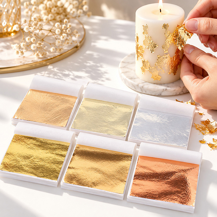 100 Sheets Golden Foil Paper f - đánh giá và giá Resin Art Wedding Gift