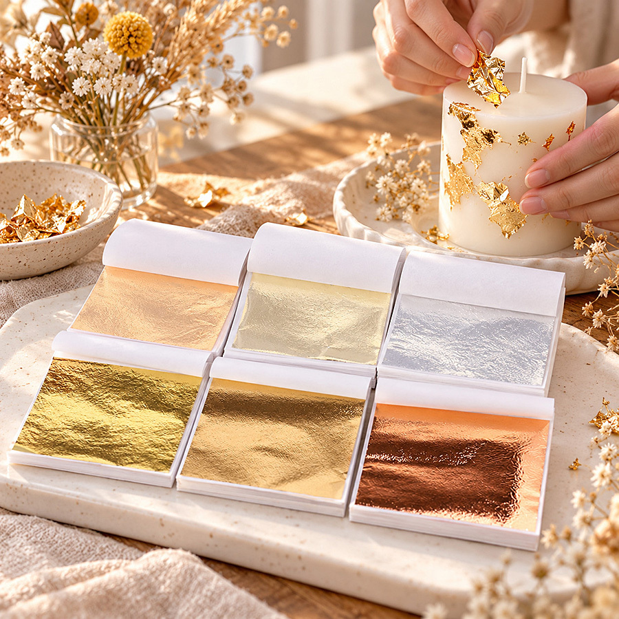 100 Sheets Golden Foil Paper f - đánh giá và giá Resin Art Wedding Gift