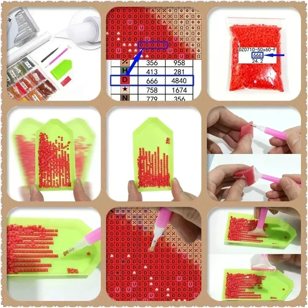 1PC frameless 5D Diamond Paint - đánh giá và giá Resin Art Equipment