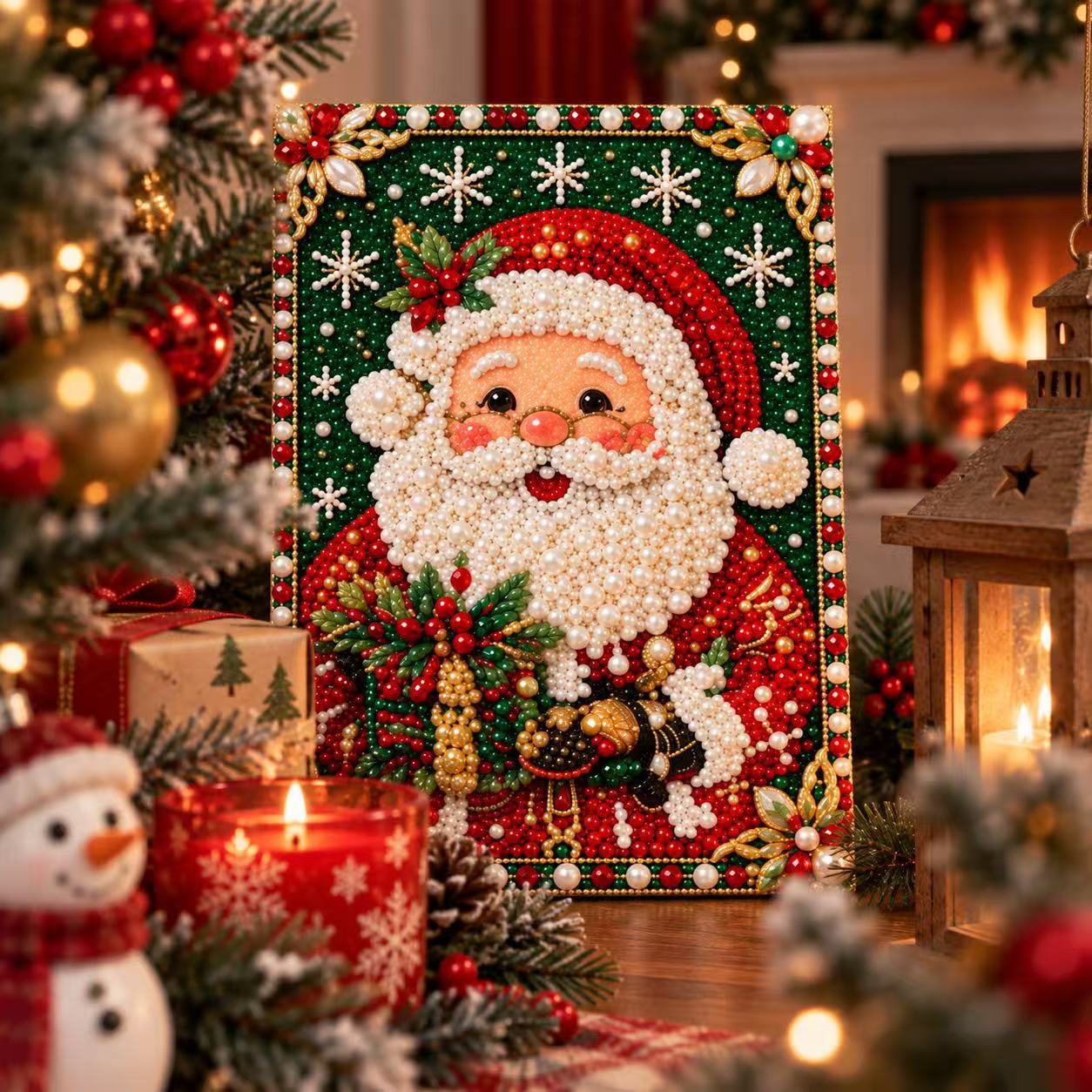 Christmas DIY Pearl Painting K - đánh giá và giá Resin Art Wallpaper