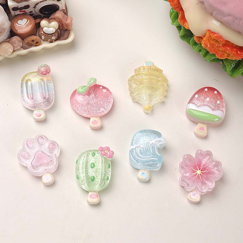 10pcs Kawaii Transparent Summe - đánh giá và giá Resin Art Case